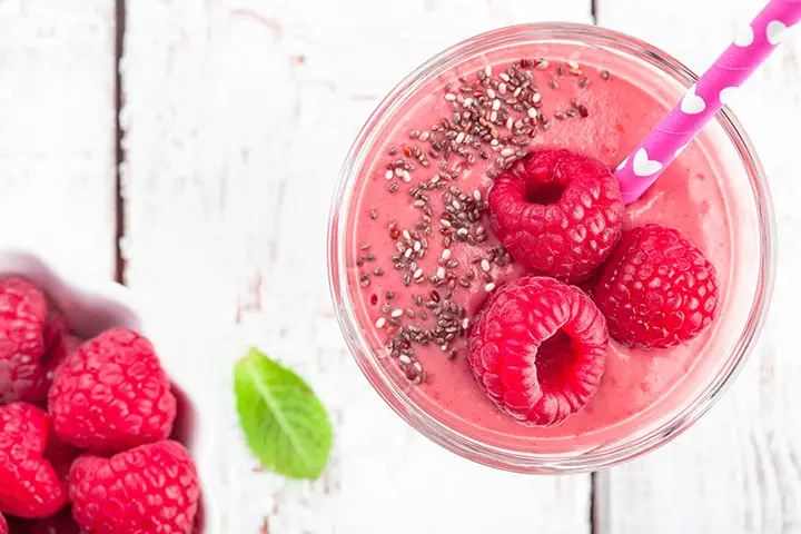raspberry chia smoothie for weight loss