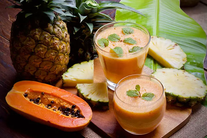 pineapple papaya smoothie for weight loss