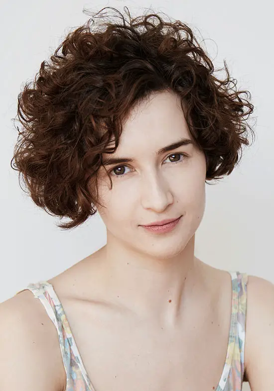 short curly hairstyle