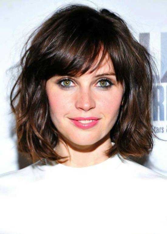 Short Bob Haircuts With Side Bangs