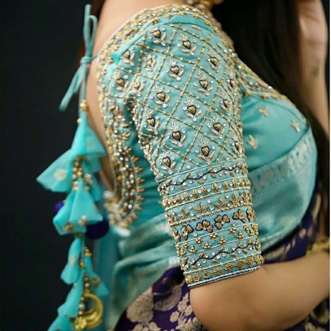 Kundan artwork Blouse