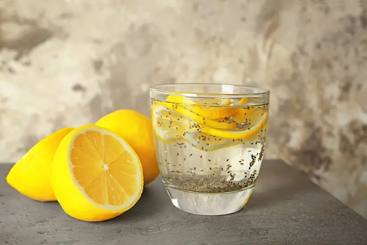 chia seeds with lemon drink for belly fat