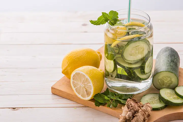 cucumber ginger lemon for belly fat