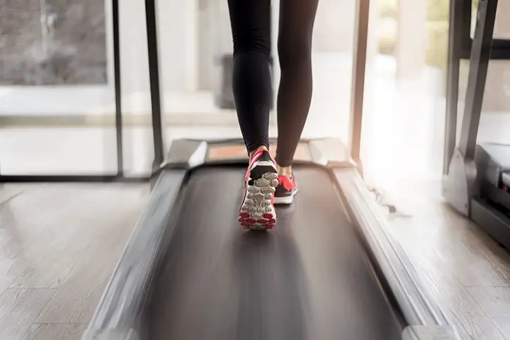 brisk walk on treadmill