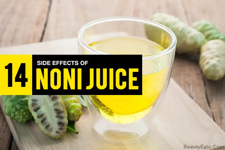 noni juice side effects