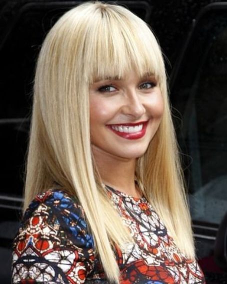 Hayden Panettiere Blonde Straight Hair With Bangs