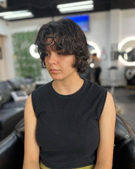 Textured Bob With Chunky Bangs