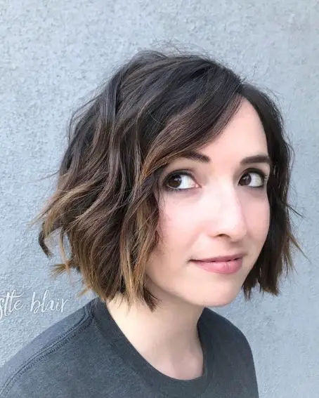 Asymmetrical Choppy Bob