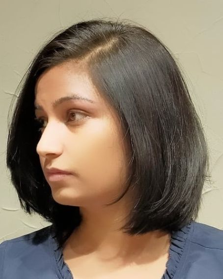 Side Parted Layered Bob