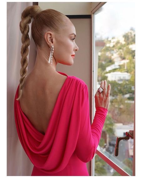Kate Bosworth Twisted Ponytail Hairstyle