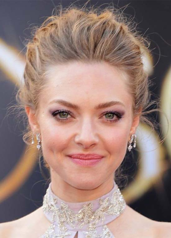 Amanda Seyfried Updos for Medium Length Hair