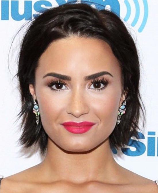 Demi Lovato Blunt Bob Hairstyles