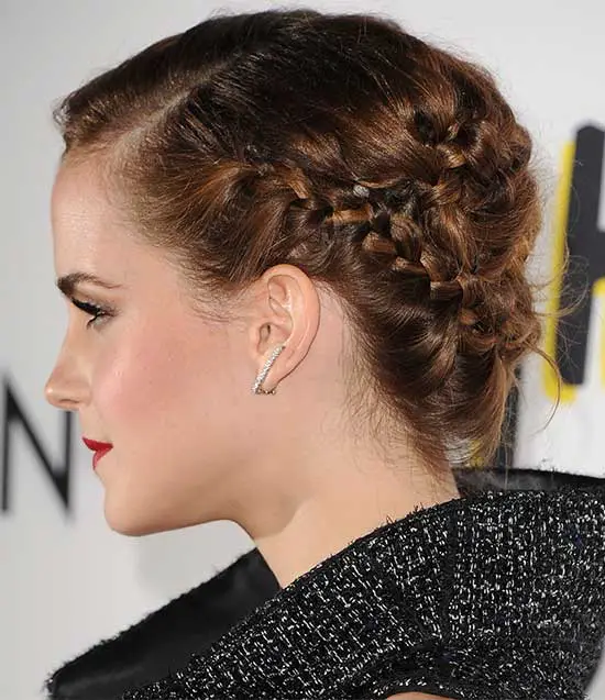 Emma Watson Updos for Medium Length Hair