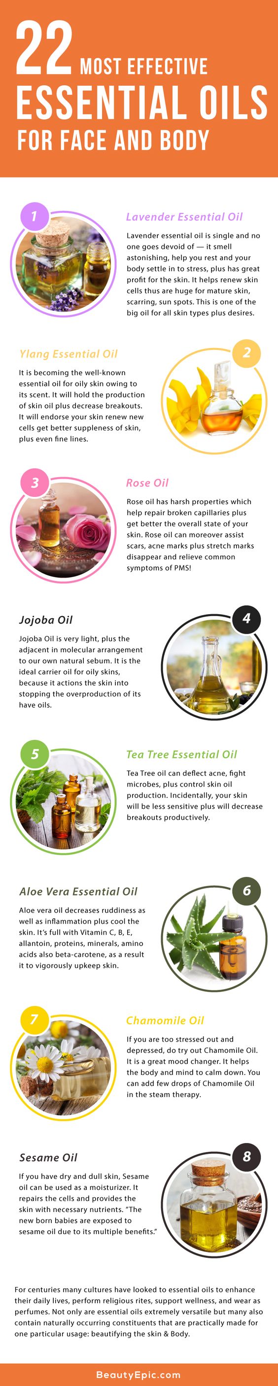 22 Most Effective Essential Oils For Face and Body