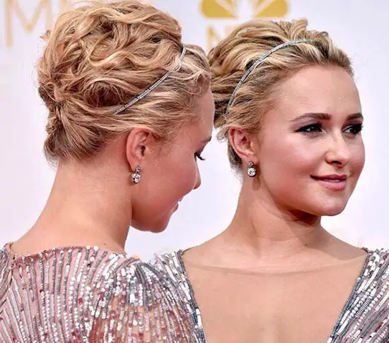 Hayden Panettiere Updos for Medium Length Hair