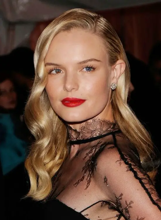 Kate Bosworth Side Swept Layered Hairstyle