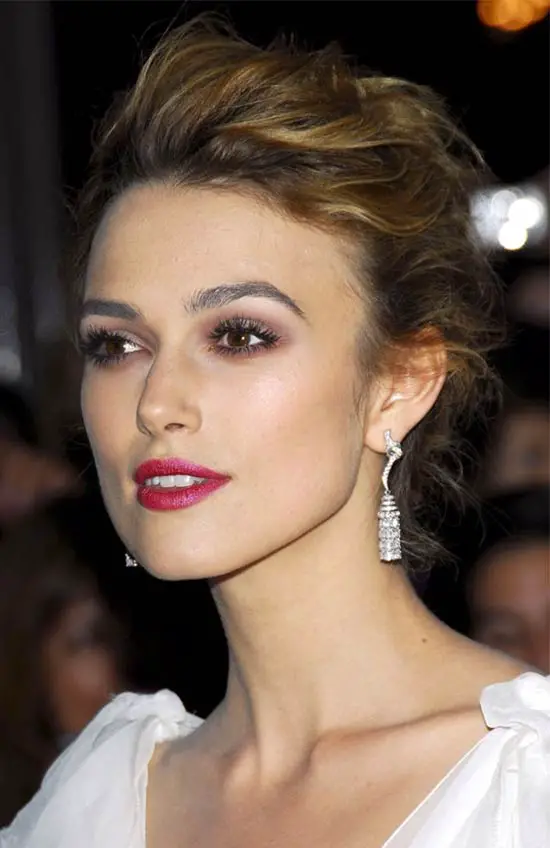 Keira Knightley Updos for Medium Length Hair