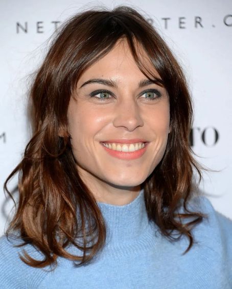 Alexa Chung Brown Medium Shaggy Haircut