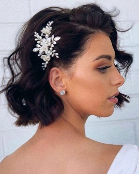 Short Hair Wedding Hairstyle