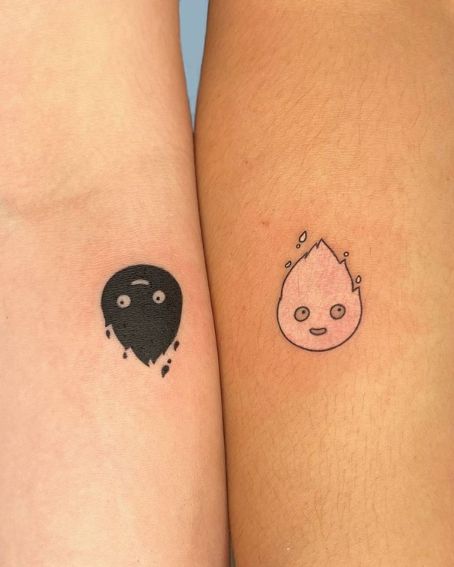 Raindrops Figure In Tattoos For A Couple