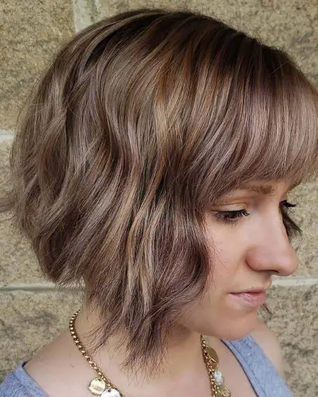 Shaggy Inverted Bob Hairstyle