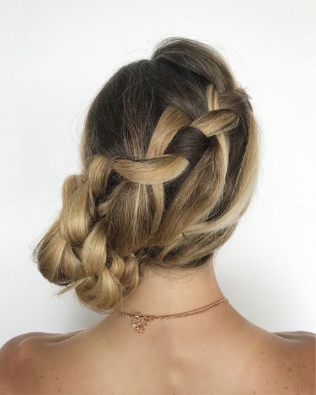 Waterfall Braided Updo