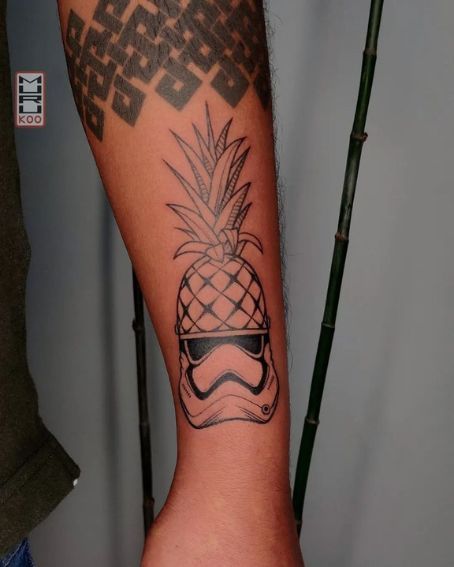 Pineapple Fruit Tattoos On Wrist