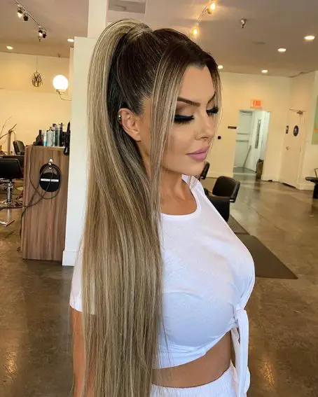 Long Straight Ponytail