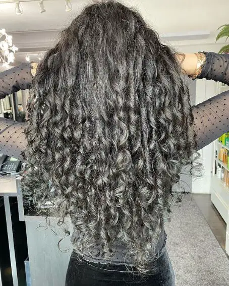 Black And Naturally Made Long And Thick Curly Hair