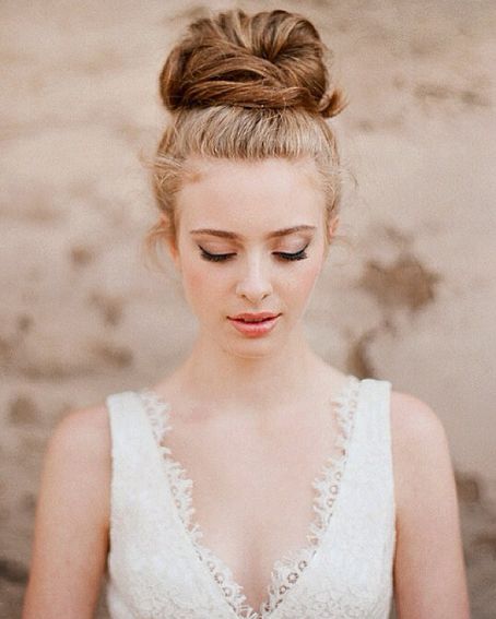 Wedding Ceremony Sleek Topknot