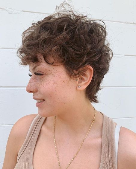 Curly Layered Pixie