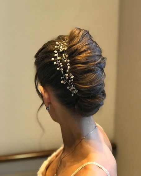 Twisted Updo Wedding Hairstyle