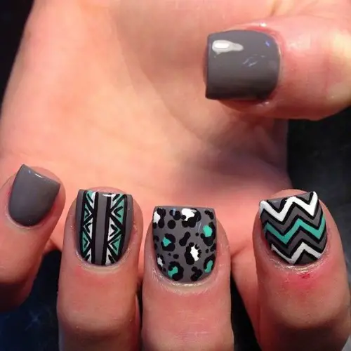 Chevron Nail Art Design