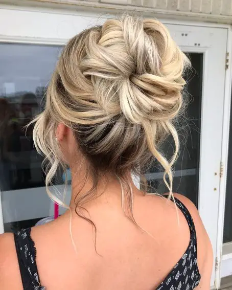 Messy Chignon Updo