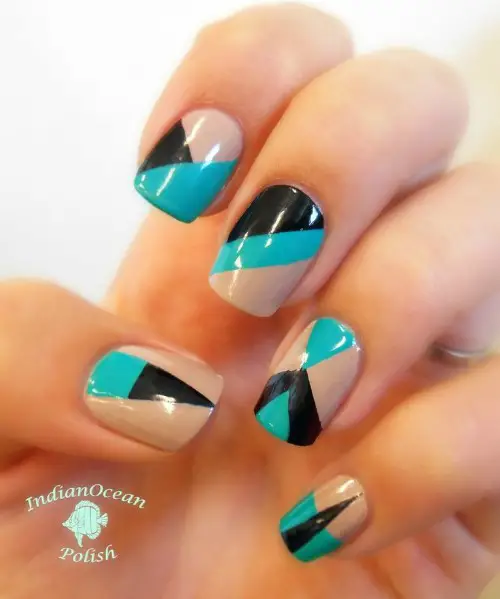 Floss Gloss Geometric Nail Art