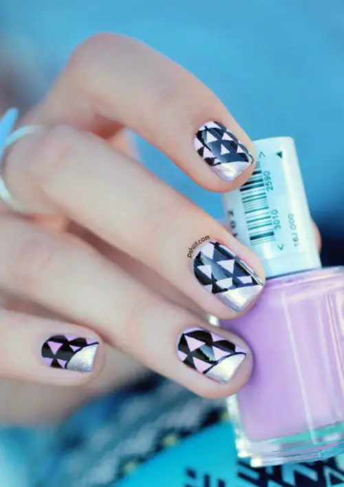 Cute Geometric Nail Art