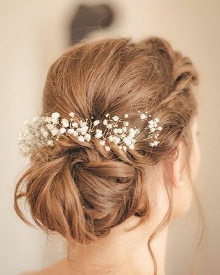 Messy Low Bun Wedding Hairstyle