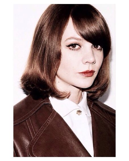 Carey Mulligan Medium Straight Hairstyles