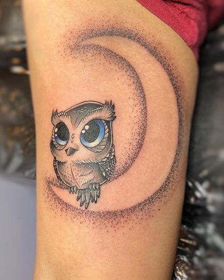 Owl Tattoo On Hand