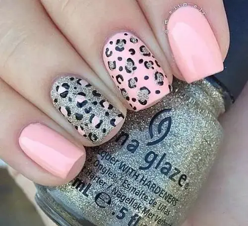 Animal Print Nail Art Design