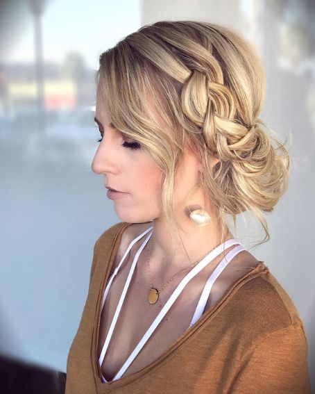 Romantic Braid Updo Hairstyle