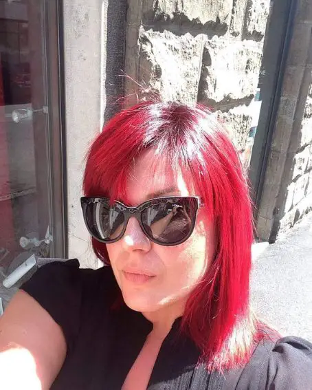 Ruby Red Bob Hairstyle