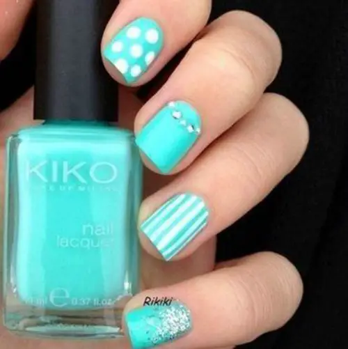 Turquoise Nail Design