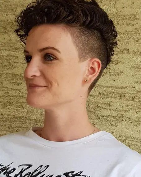 Undercut Curly Pixie