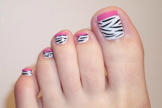 Animal Print Toe Nail Art