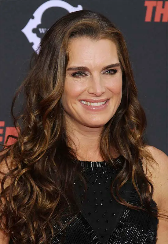 Brooke Shields Curly Hair with Bangs