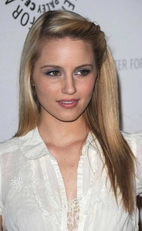 Dianna Agron Hairstyle For Thin Hair