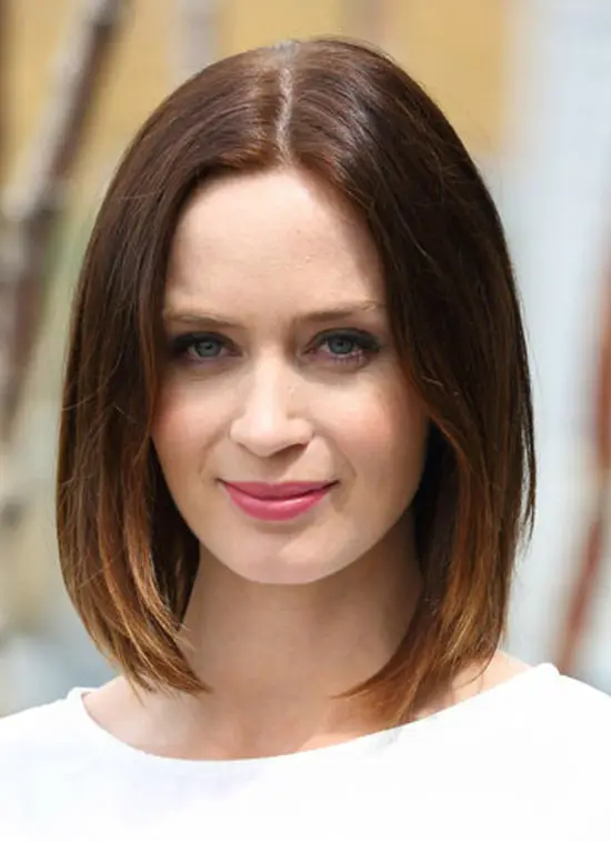 Emily Blunt Short Ombre Hair