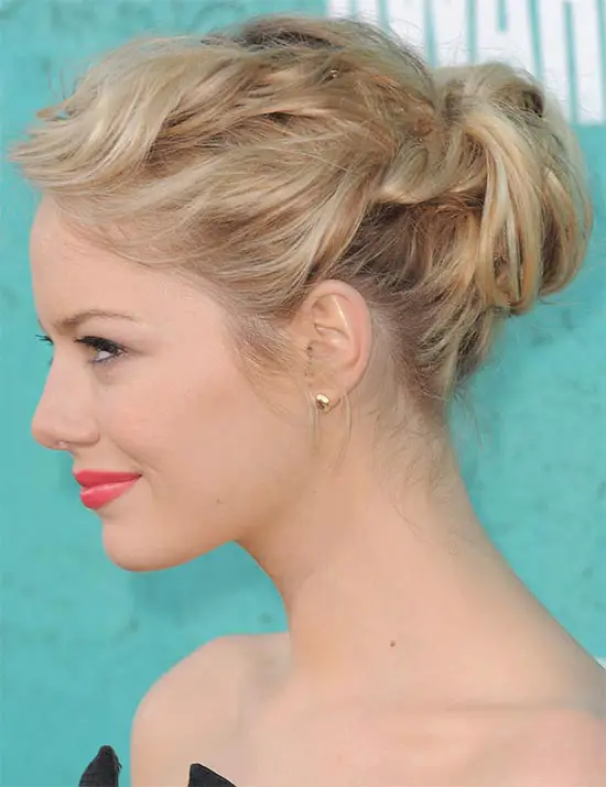 Emma Stone updo for long hair