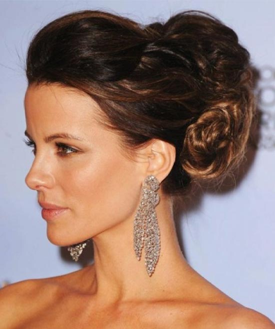 Kate Beckinsale Updo for Long Hair